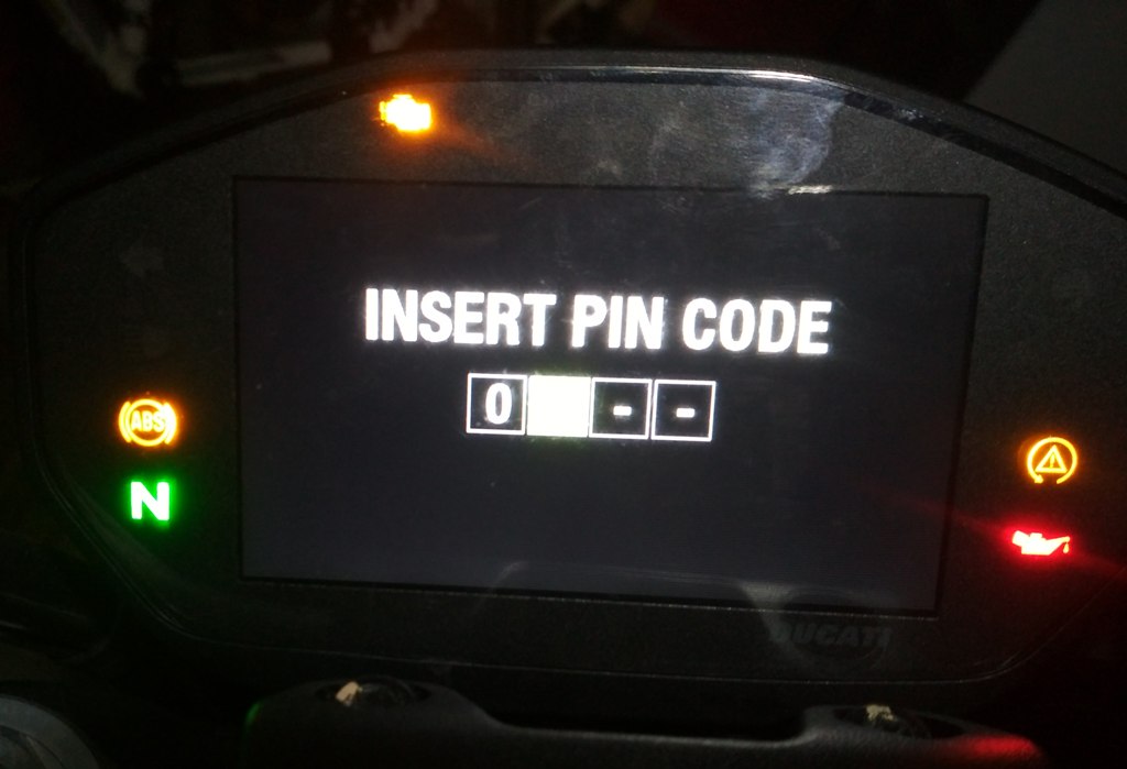 Ducati Monster dash insert code