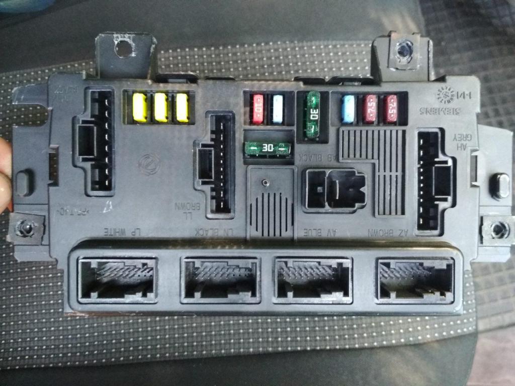 BCM Fiat Panda Fuses