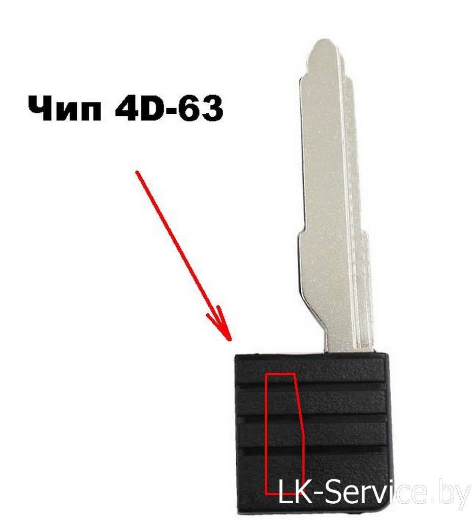Ключ с чипом 4D 63 из карты Mazda 3