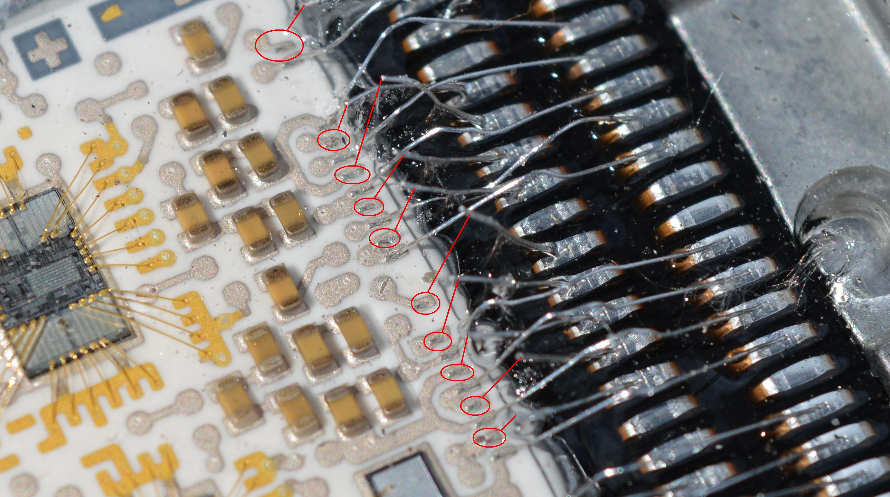 Отслоившиеся проводники Simtec 71